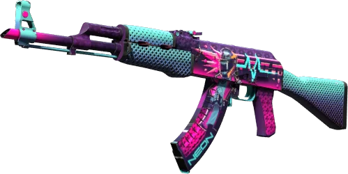 Скин AK-47 Neon Rider в примерочной Skin Changer на OneKeyDrop